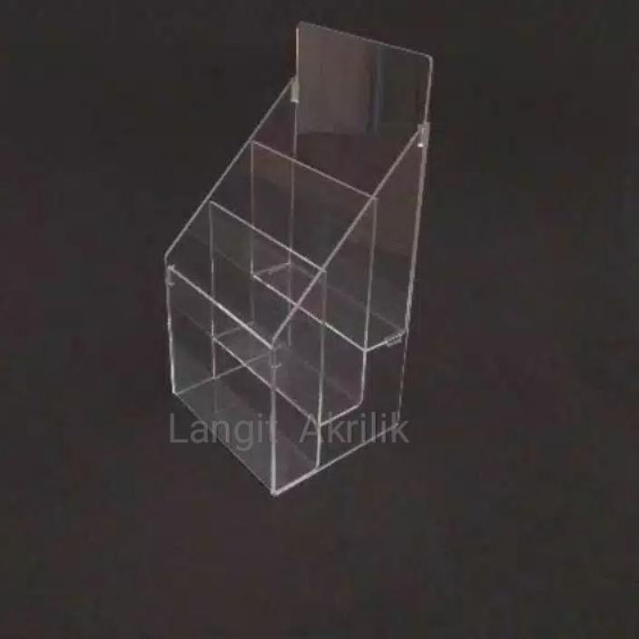

12.12 SALE Acrylik display brosur 10 x 21(1/3 A4) 3 susun gas !!