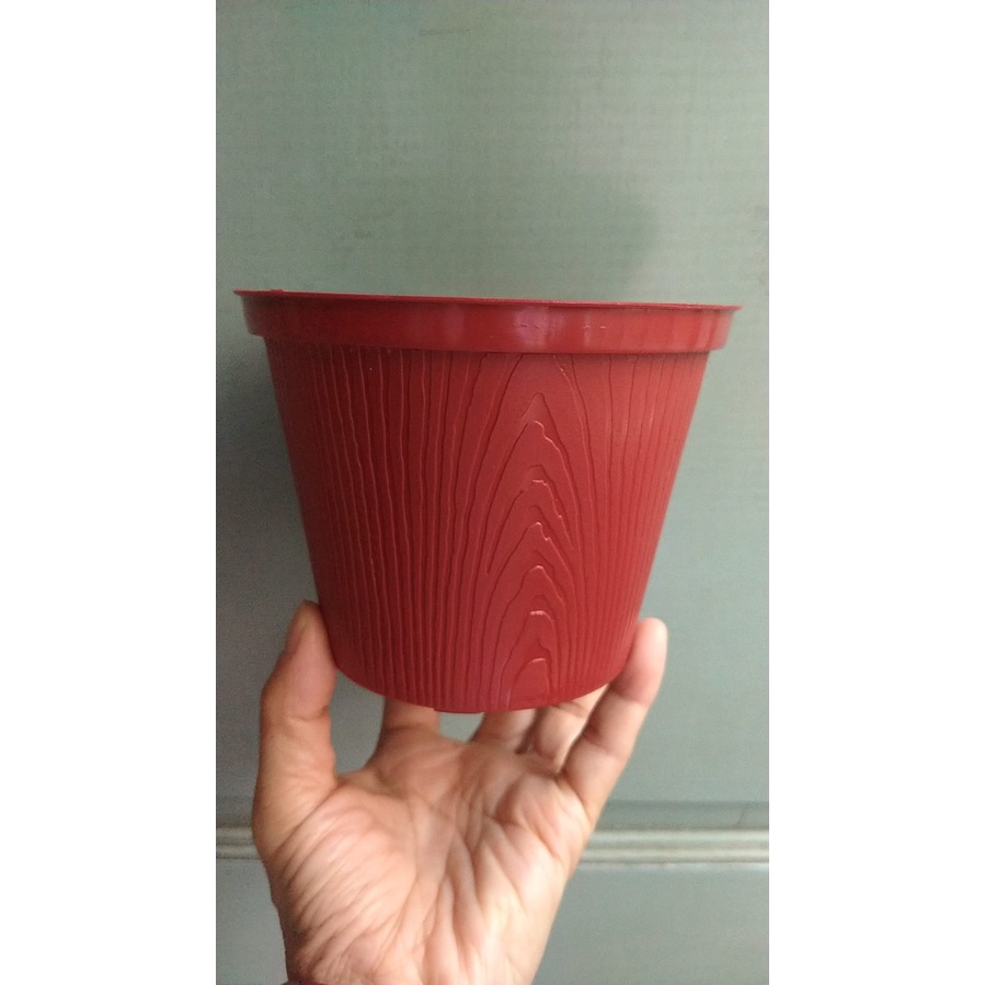 Pot Plastik Tanaman Warna Coklat 12.5 cm