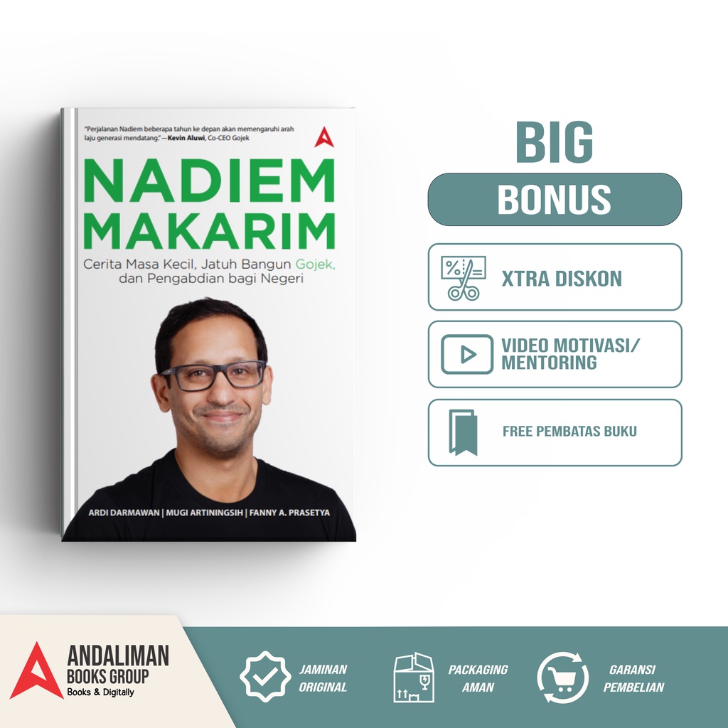 Jual BUKU BIOGRAFI TOKOH - NADIEM MAKARIM | Shopee Indonesia