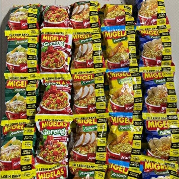 

MiGelas / Mie Gelas Sachet Protevit Semua Rasa 1 Renceng isi 15 Pcs Kemasan Baru