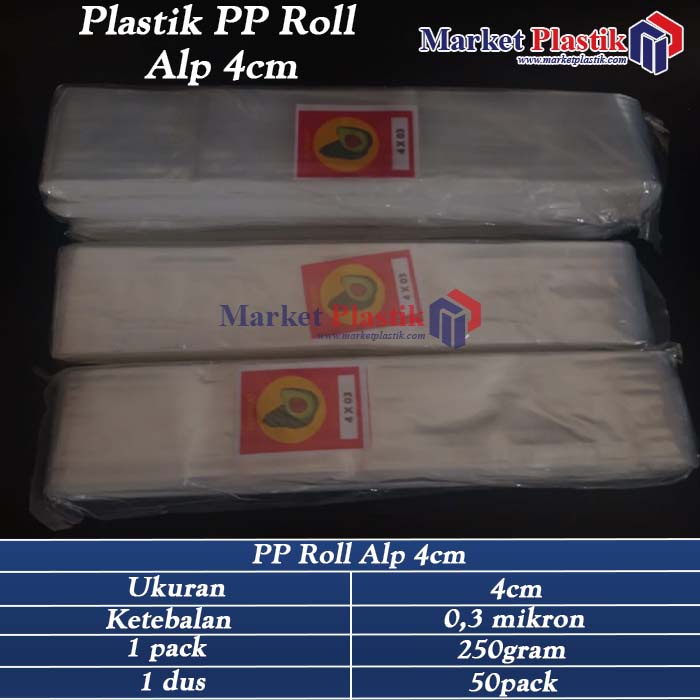 Plastik PP Roll Alpokat Uk. 4cm