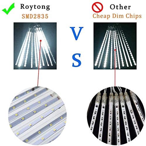 Lampu Meteor LED Hujan 50cm RGB 1set 10batang 192 / 288-led 3.5 meter