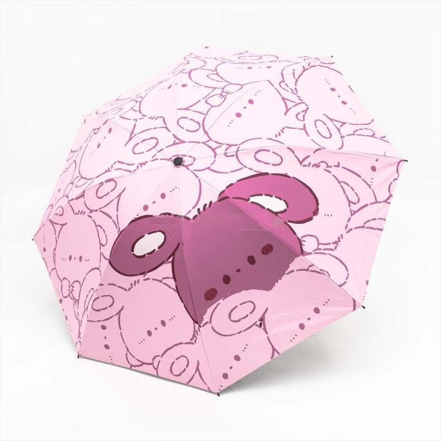 Payung Lipat 3 Motif Bunny kelinci Lapis Hitam Anti UV GRC - 698