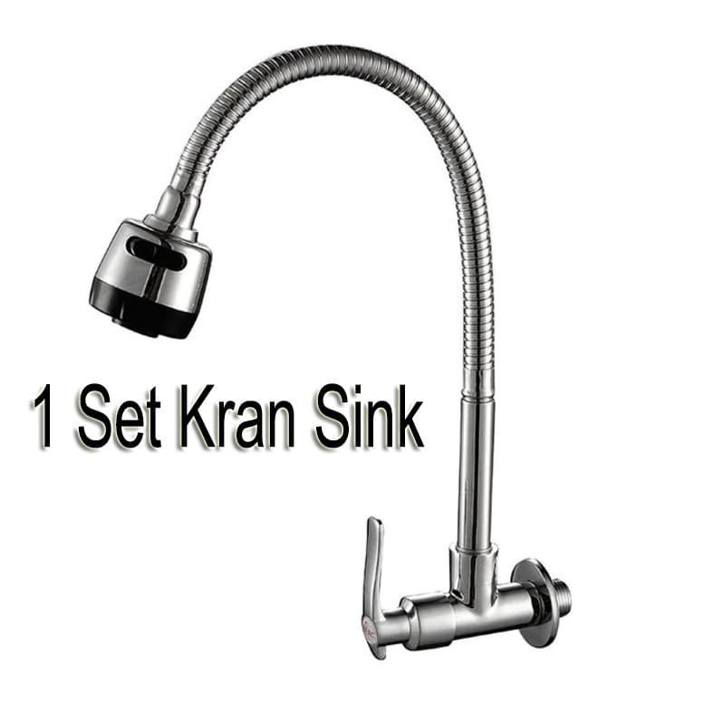 (SerbaSerbi)Keran Dapur Angsa 2 Mode / Kran Cuci Piring Kran Sink Flexible Mempercantik Ruangan Dapur Termurah