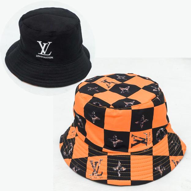 Topi Bucket Hat LV Monogram Import Mirror / Bucket Hat Bolak Balik