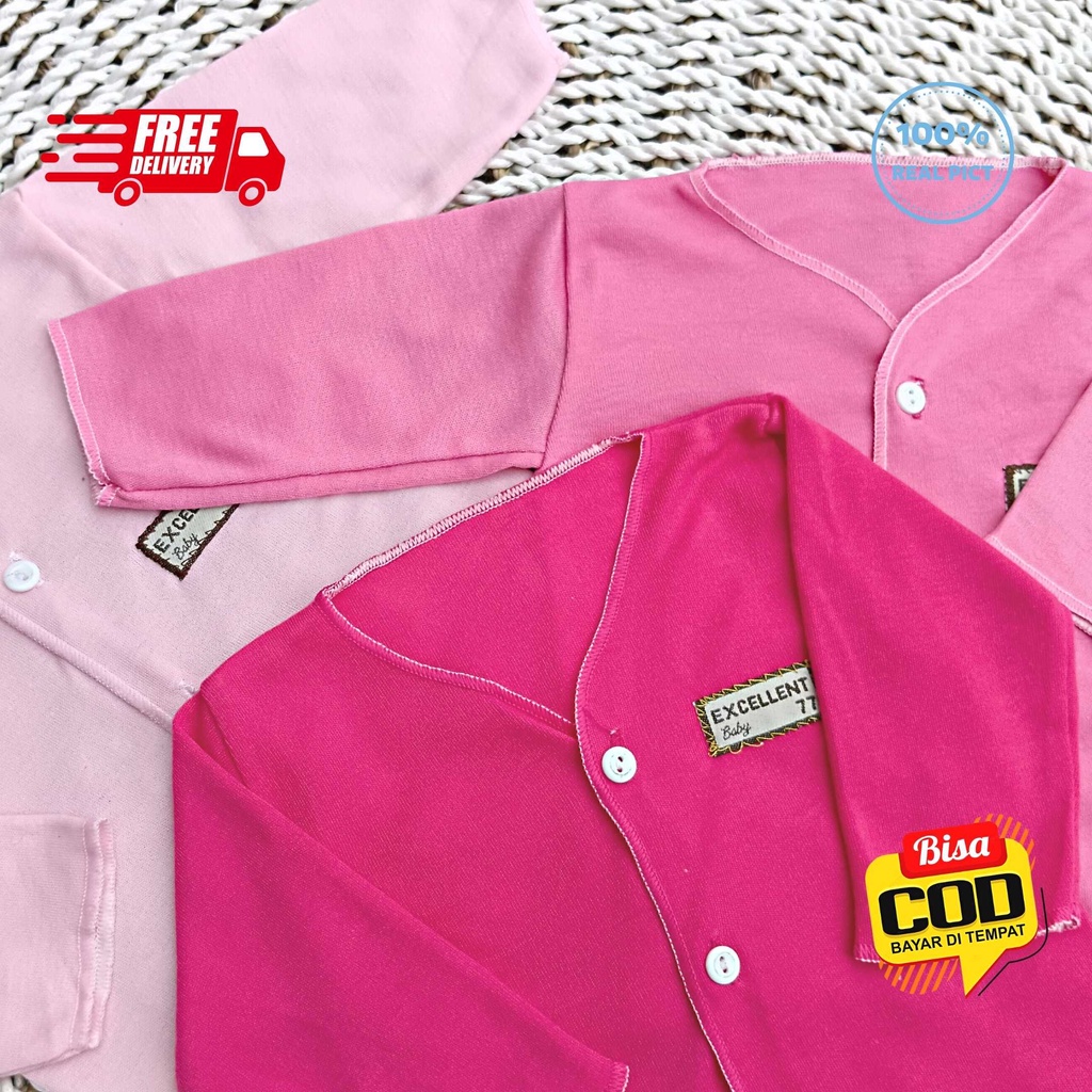 Baju Bayi Panjang Size 0 - 3 Bulan merk SNI EXCELLENT 77 - PINK SERIES