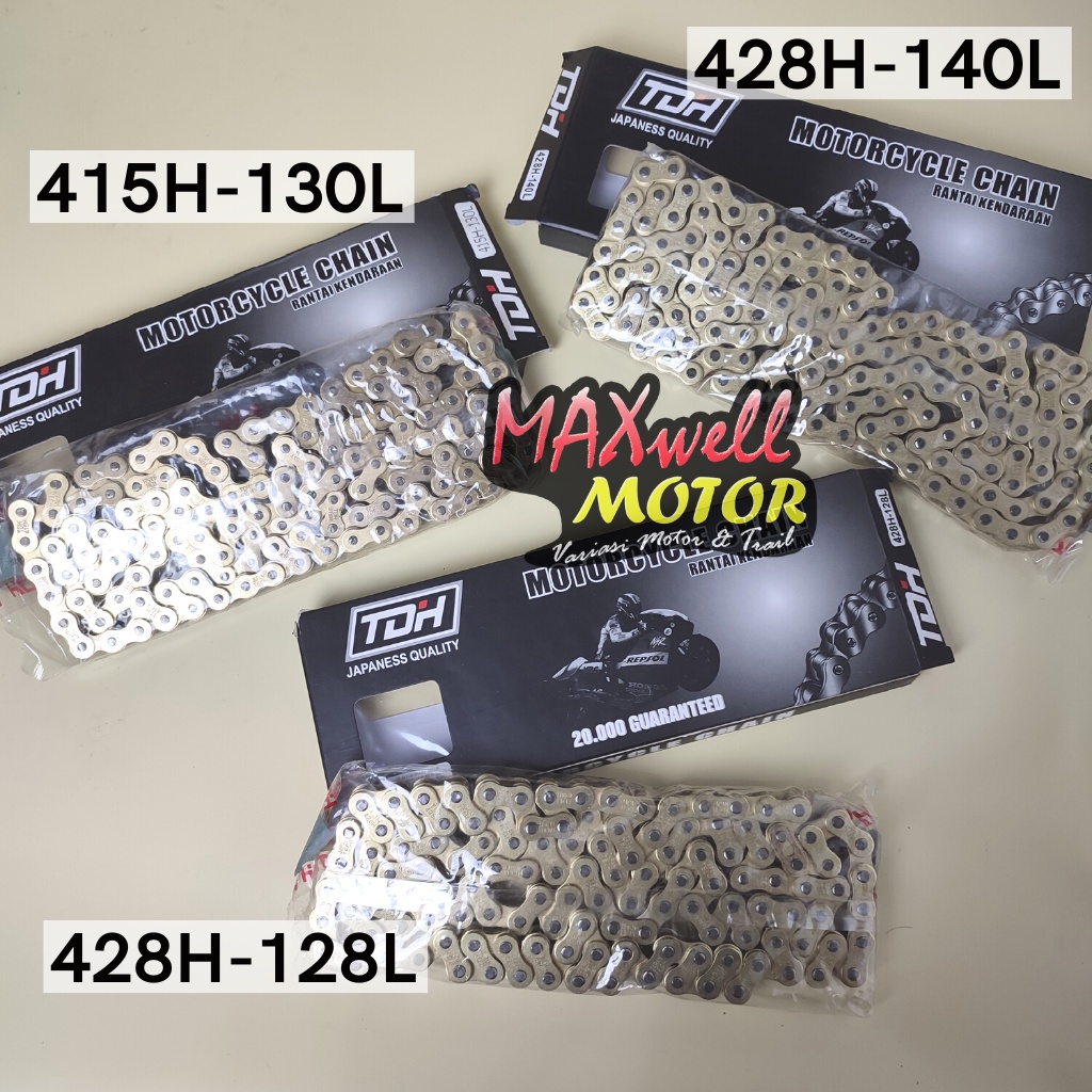 RANTAI GOLD TRAIL/ RANTAI GOLD CRF-KLX/ RANTAI GOLD WILWOOD 428H 140/ RANTAI EMAS 428H 140 SSS