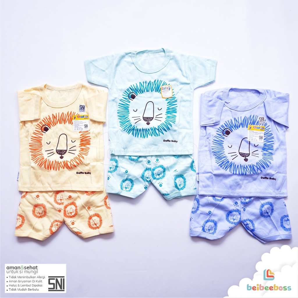 SETELAN BAJU BAYI NEWBORN BABY SNI DAFFA MOTIF RANDOM