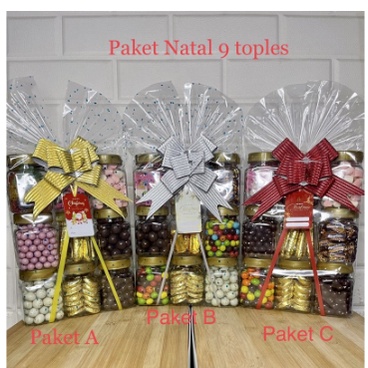 

Hampers Paket Parcel Cookis Jajan Hari Raya Lebaran Imlek Natal Valentine Coklat 9 toples TERMURAH!!