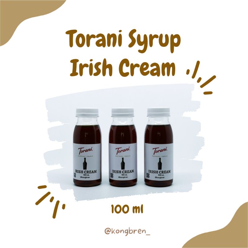 Sirup Torani Irish Cream Repack 100mL - Torani Syrup Irish Cream 100 mL