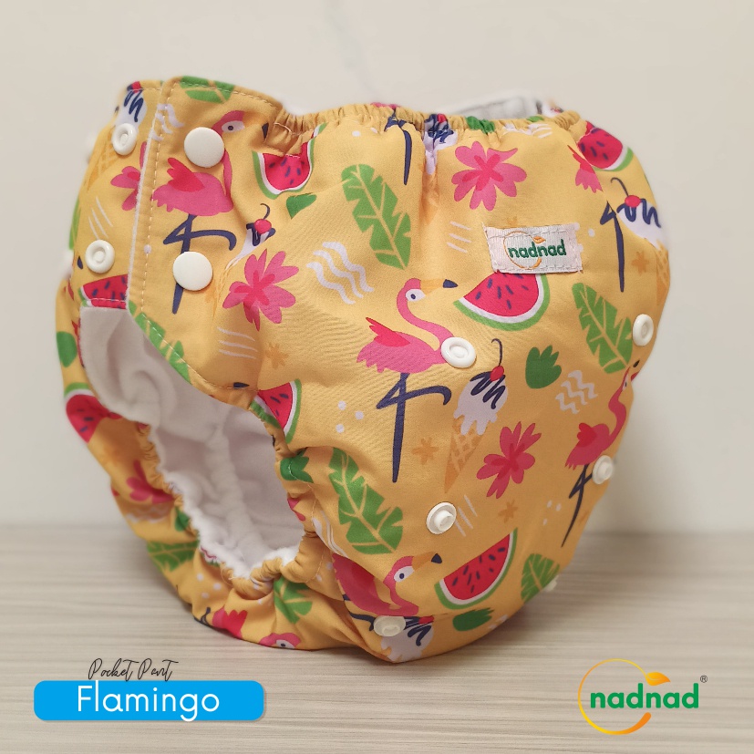 Clodi Bayi NadNad by Sakina Pocket Pants 7-25 kg Clody Kain Celana Popok Cuci Ulang