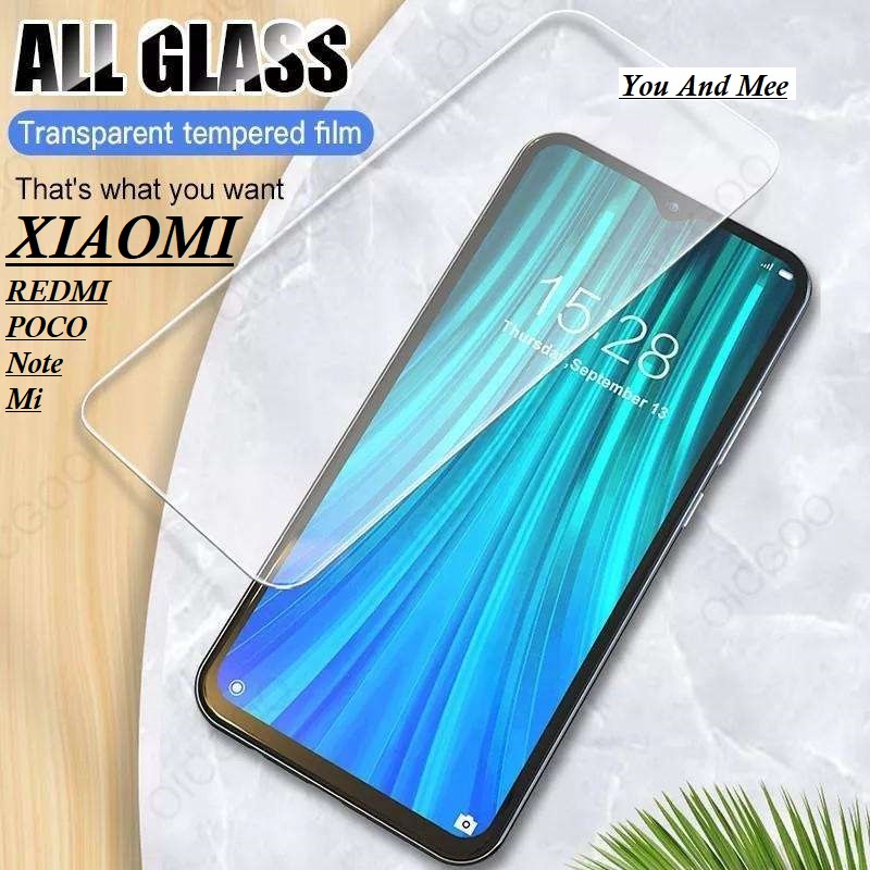 Glass!! Tempered Full Clear Thin Xiaomi Mi 12 12T 12-Lite Mi 11 Lite 11T 11T-Pro Mi 10T 10T-Pro Mi 9 9-SE 9-Lite Mi 8 SE/Lite Mi 6 5 5s 5s+ 4 4i 4s 4C 3 Tempered Kaca Bening White Ful Cover Tanpa/Tidak Ada List Hitam Black Not A C T 10 4G 5G Plus GLossy
