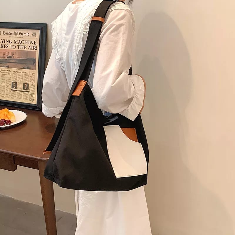 MORMON FREYA - Totebag Wanita Tas Selempang Wanita Tote bag Kanvas