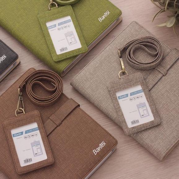

Trendy Bantex Lanyard Name Tag ID Card Kulit