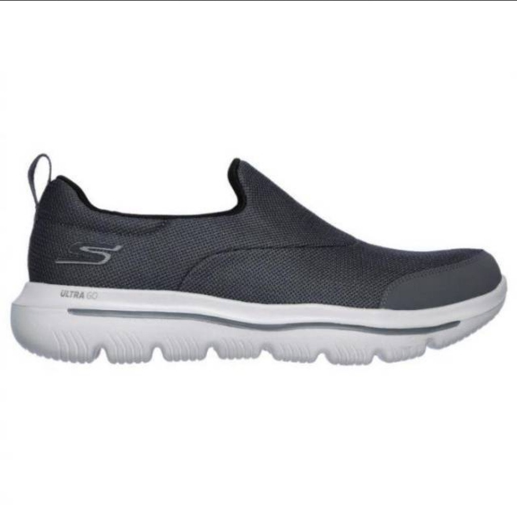 Skechers Go Walk Evolution Ultra Rapids Grey 54730 CCBK Sepatu Original BNIB