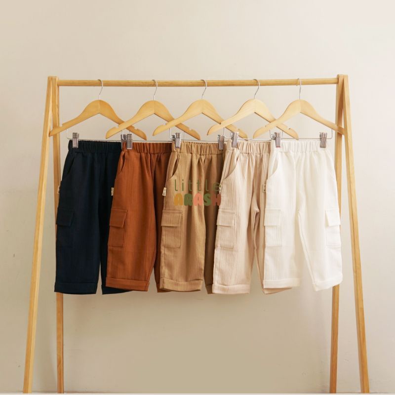 Little Arash | SHAGA CARGO PANTS | Celana kargo anak | Celana panjang anak