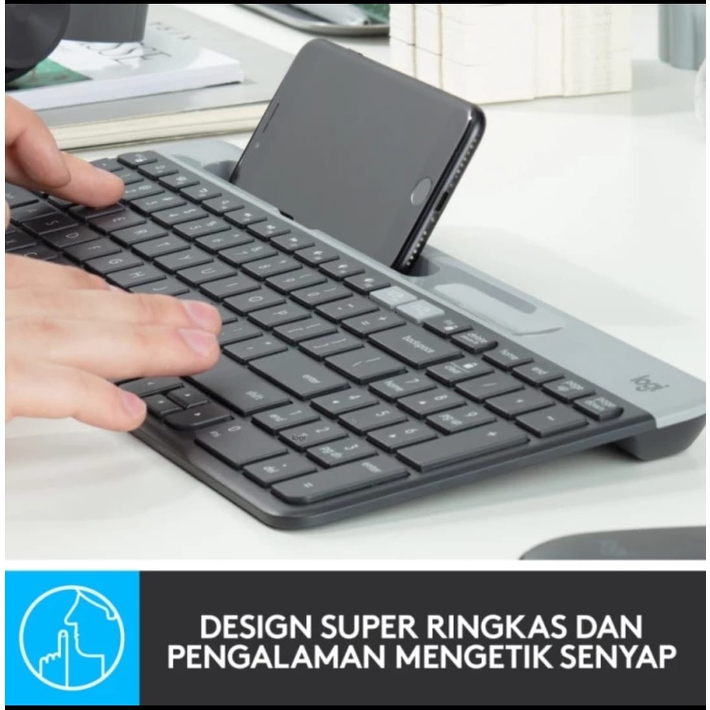 Logitech K580 Keyboard Slim MultiDevice Wireless Bluetooth Unifying