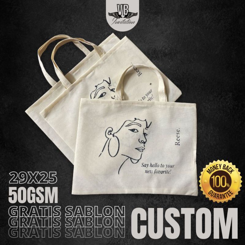 

GOODIE BAG CUSTOM BAHAN SPUNBOND GRATIS SABLON TAS OLSHOP MURAH PROMOSI PRODUK LABEL LOGO TOKO EVENT SEMINAR DESAIN LANDSCAPE F29.25