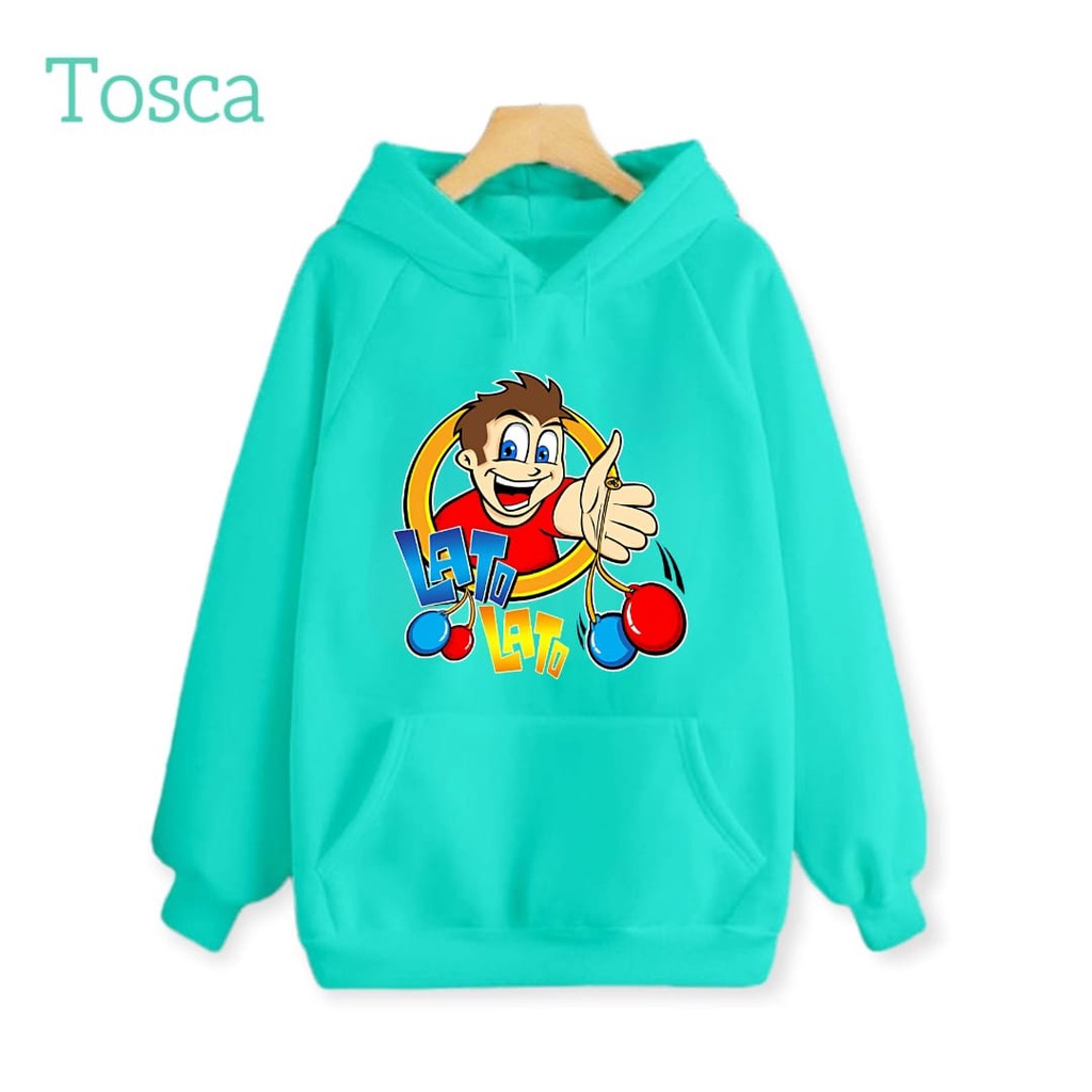 Hzl_outfit Hoodie Sweater Anak Lato Lato Kartoon Sweater Hoodie Anak Anak