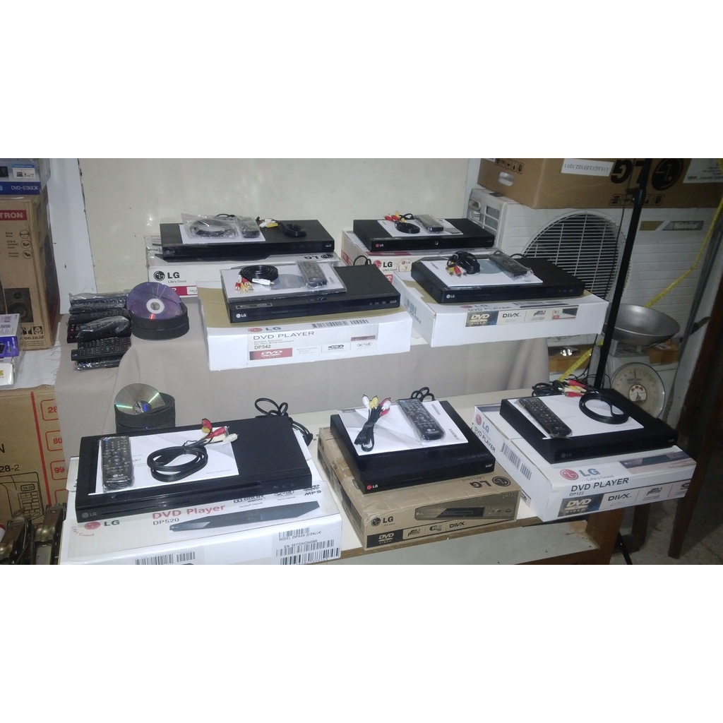 DVD Player LG DP437 DP822H DP122 DP132 DP520 DP540 DP542 EX Display Pameran Very Good Condition