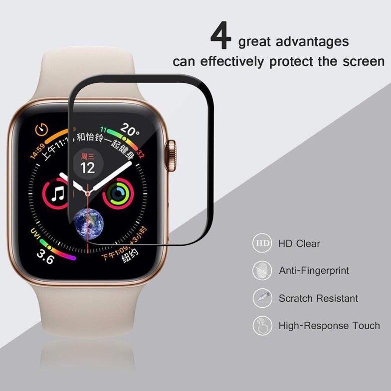 Trend - Screen Protector 3D FULL COVER anti gores apple watch iwatch tempered glass 40mm 38mm IWO se
