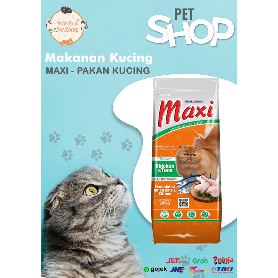 Maxi Cat Pakan Kucing Premium Termurah 500gr