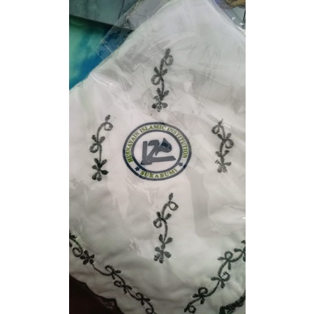 jilbab bordir logo sekolah/jilbab bordir logo/jilbab bordir komputer/jilbab bordir segiempat/jilbab 