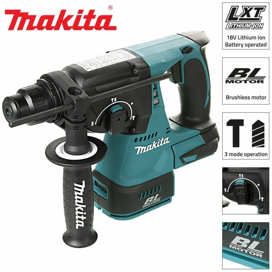 Mesin bor tembok Makita DHR 242 Z BRUSHLESS (UNIT ONLY)