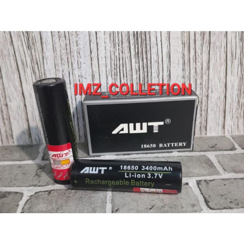 BATTERY AWT PELANGI IMR 18650 / BATRAI AWT 3000