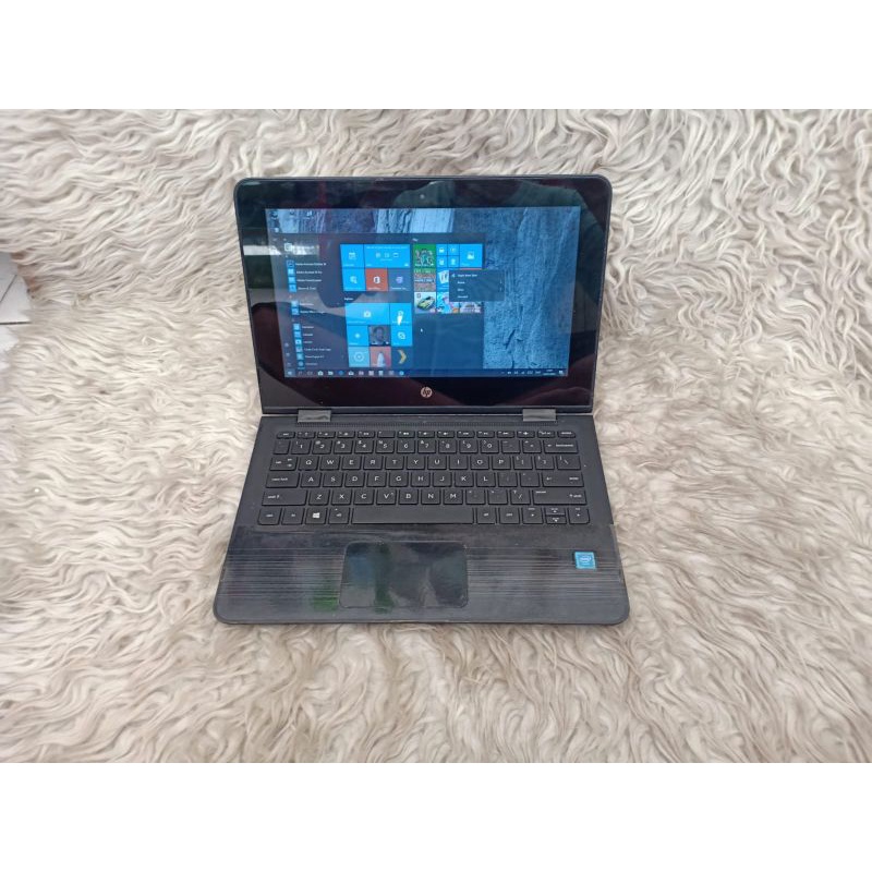 Notebook HP Convertible X360 11-AB129TU Ram 4gb HDD 500gb intel Celeron Layar sentuh