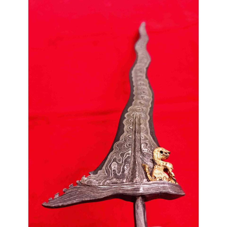 Keris Antik Pusaka Sing0 Bar0ng Luk 7 Melati Tumpuk Kamardikan