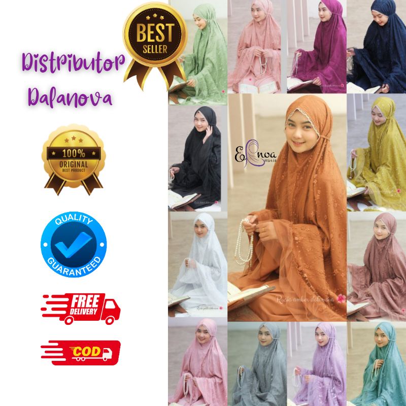 READY MUKENA RUSIA DEWASA DALANOVA TERBARU ORIGINAL DISTRIBUTOR RESMI DALANOVA