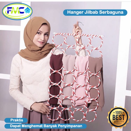 Hanger Jilbab Bulat Gantungan Aesthetic Hanger Syal Susun Simple Alat Gantung Sabik Ikat Pinggang Hanger Serbaguna