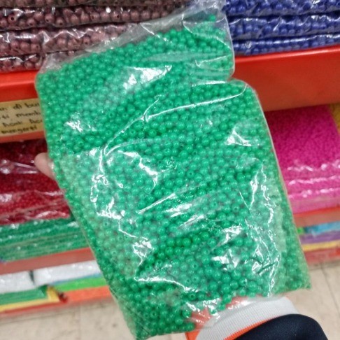 Mote Kapur Diameter 8mm-Mote Manik Manik 1 pon