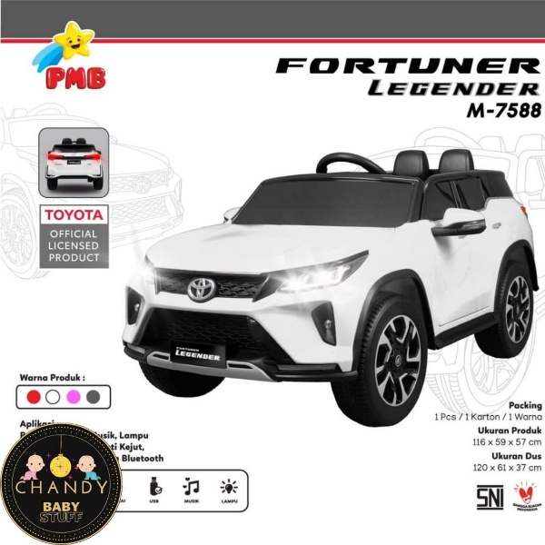 MAINAN MOBIL AKI ANAK M - 7588 TOYOTA FORTUNER LEGENDER