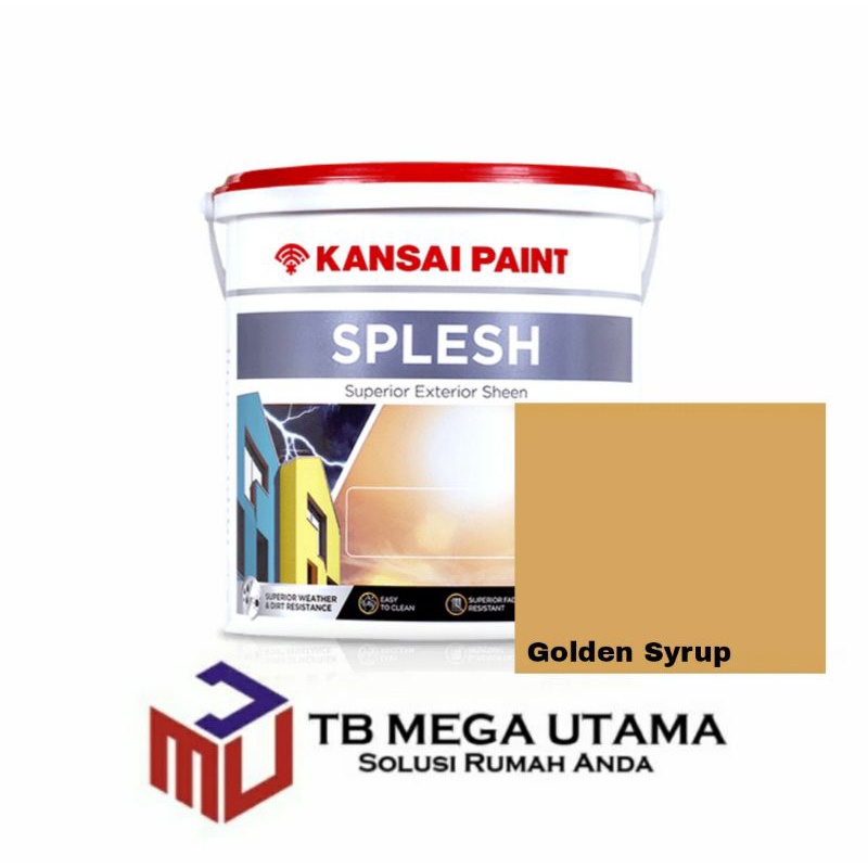 Kansai Paint Splesh Golden Syrup 2,5 Liter | Cat Tembok Eksterior