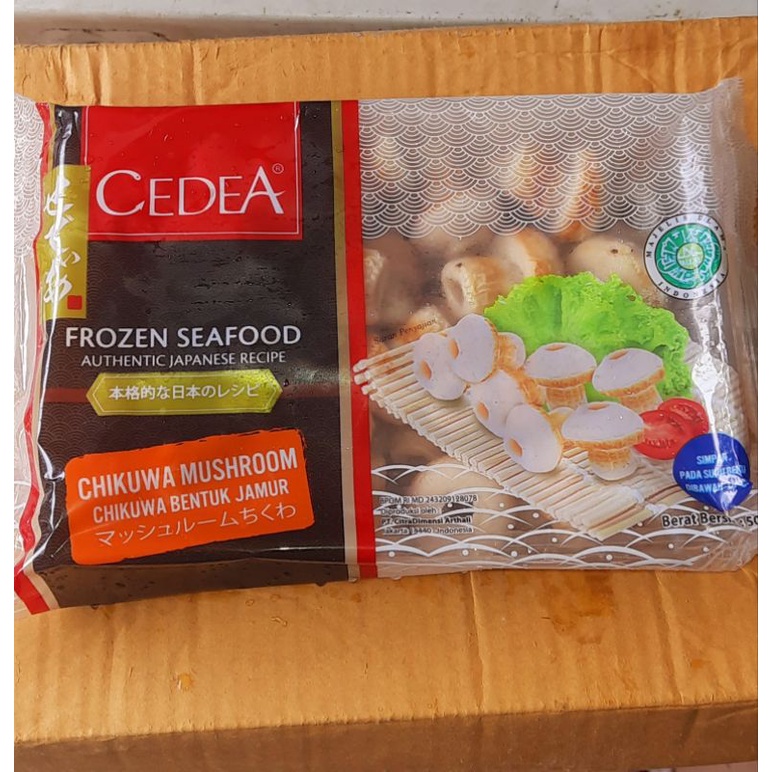 Cedea Chikuwa mushroom 500 gr / Bentuk jamur / cikuwa mini / steamboat / suki / unik / murah / grosi