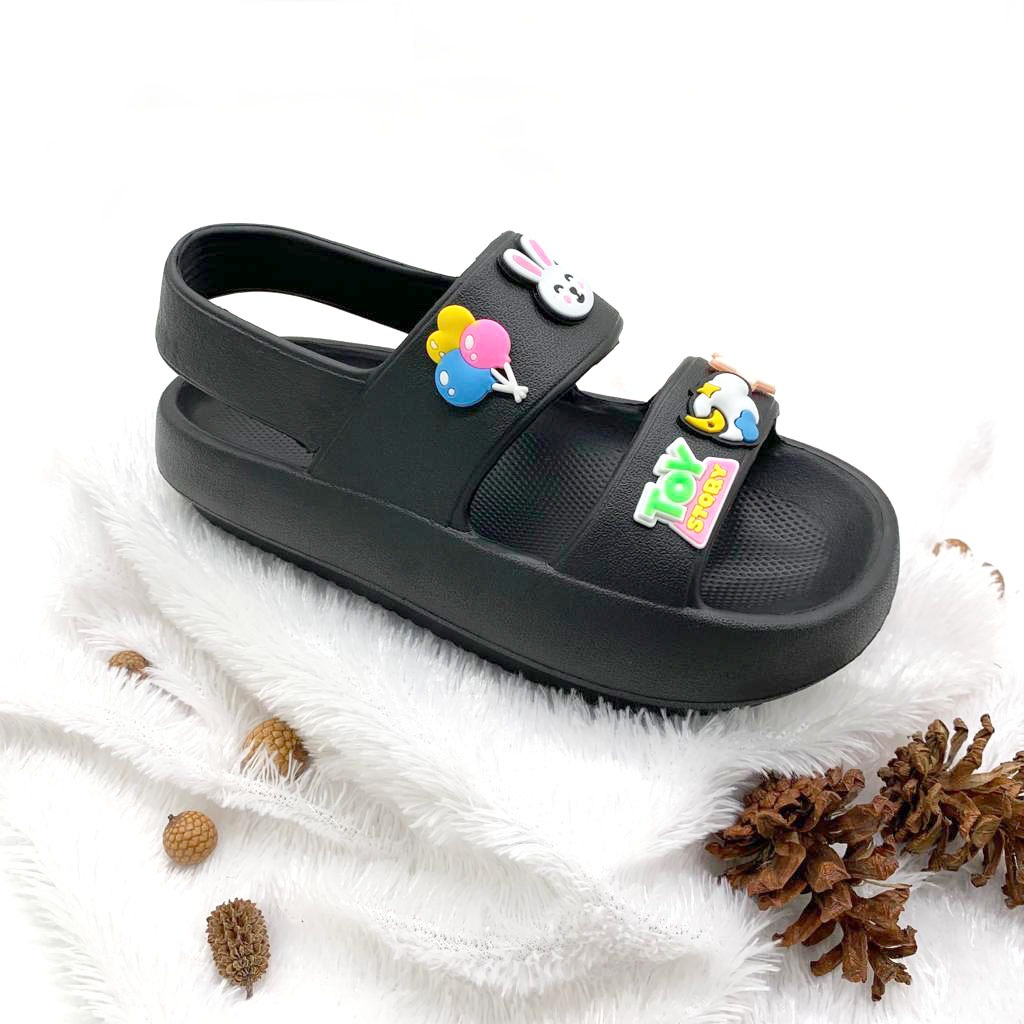 Sandal Selop Wanita Sandal Wedges Lalisa Korean Style Model Tali Belakang Terbaru HL-803