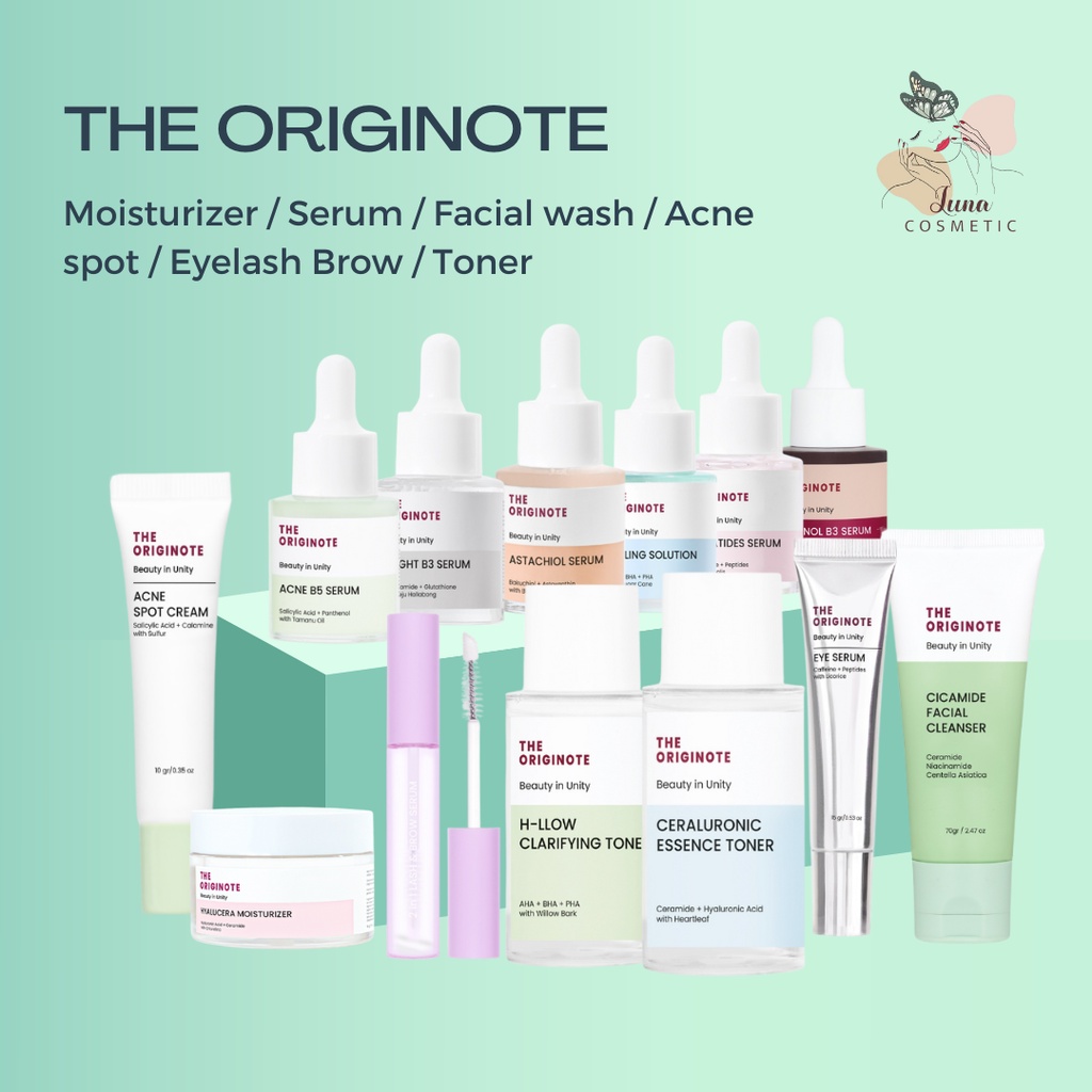 The Originote SERIES | Hyalucera Moisturizer Ge| Cicamide Facial Wash | Bright b3 Acne B5 Ceratides Astachiol Eye Lash Serum | Peeling Solutionl |