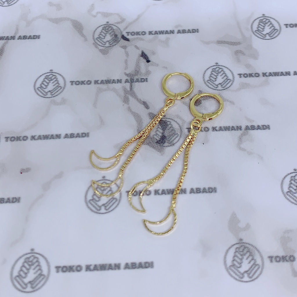 Anting Xuping Gold Perhiasan Fashion Wanita Permata Disco *05