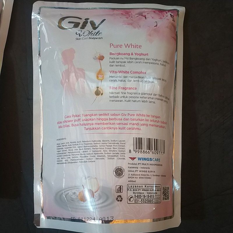 Giv Body Wash Refill 400ml