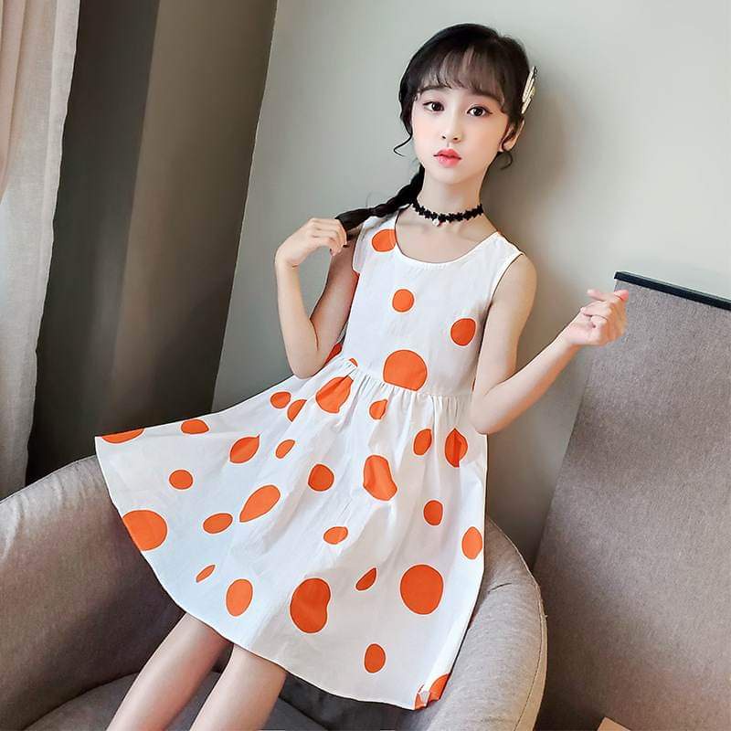 Dress Anak Perempuan Sweet Polkadot