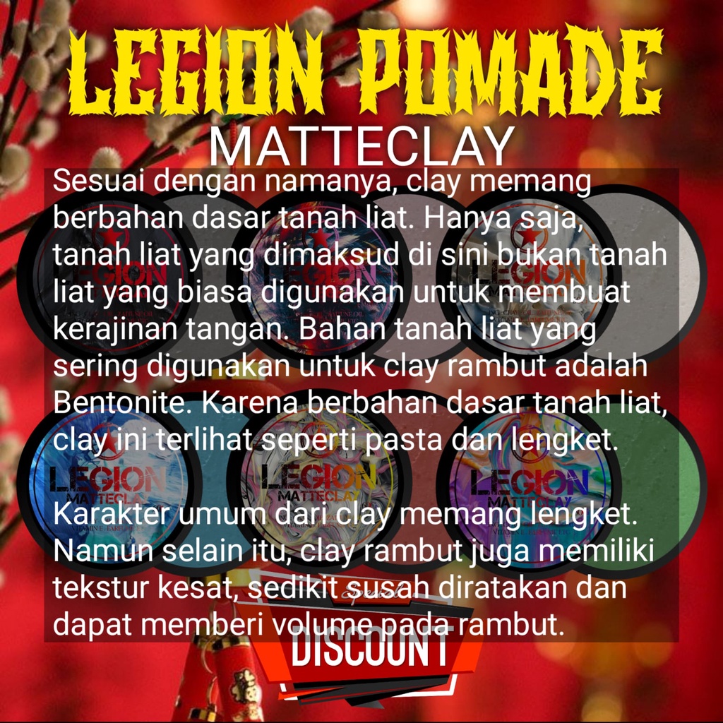 GROSIR MATTECLAY LEGION 60GRAM