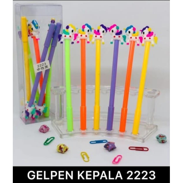 

PULPEN GEL / GEL PEN KEPALA UNICORN ISI 1 PULPEN
