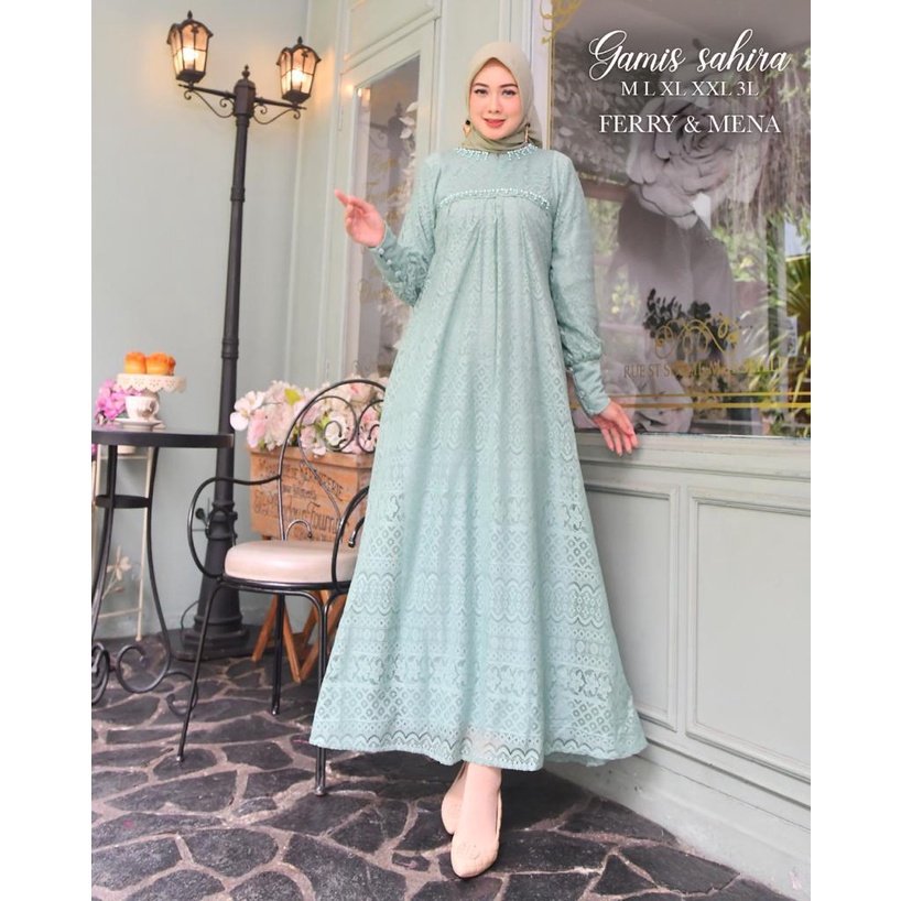 Ready Gamis Modern Kekinian//Gamis Lebaran By Istana Kebaya//Gamis Termurah//Gamis Pesta Terbaru 2023//Baju Gamis/Gamis Brukat/Pakaian wanita Terbaru/baju muslim wanita