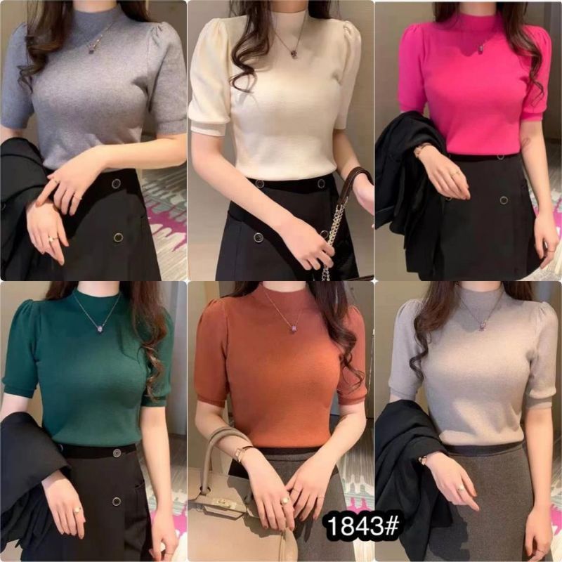 Atasan rajut basic korean style bisa jadi inner blazer SL 18433