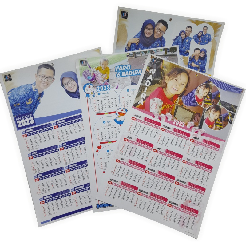 KALENDER DINDING / KALENDER FOTO 1 LEMBAR 12 BULAN