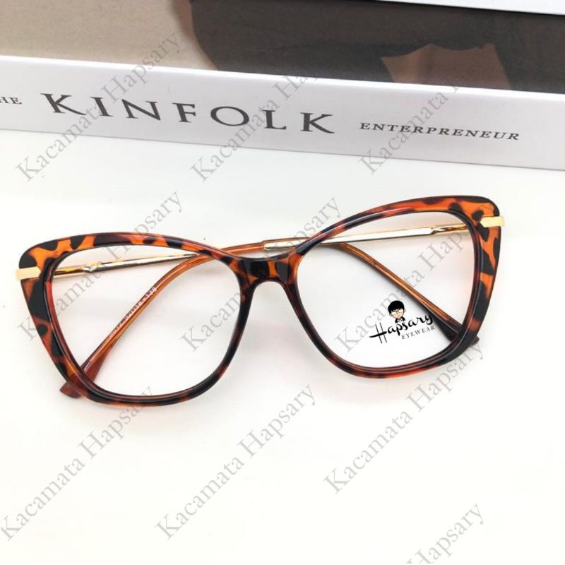 KACAMATA FRAME WANITA 9012 FREE LENSA ANTI RADIASI MINUS BACA CYLINDER CAT EYE ANTI UV PHOTOCROMIC