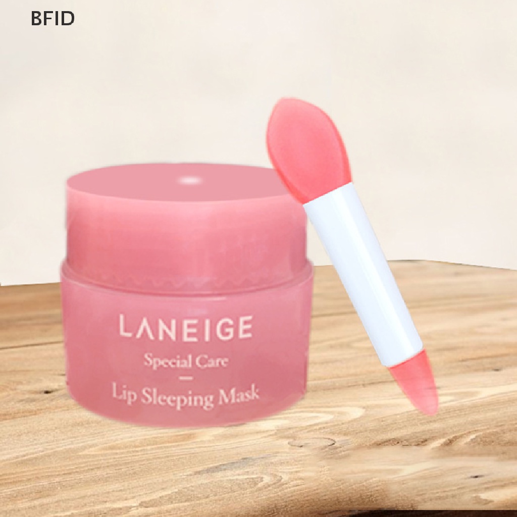 [BFID] Pink Mini Double-head Silicone Lip Brush Lip Lucu Masker Sendok Alat Kecantikan [ID]