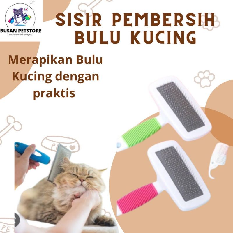 Sisir Bulu Anjing Kucing Anti Rontok